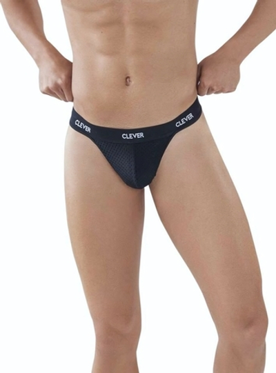 Черные мужские трусы-тонги Latin Lust Thong (Размер: L) (Цвет: черный)
