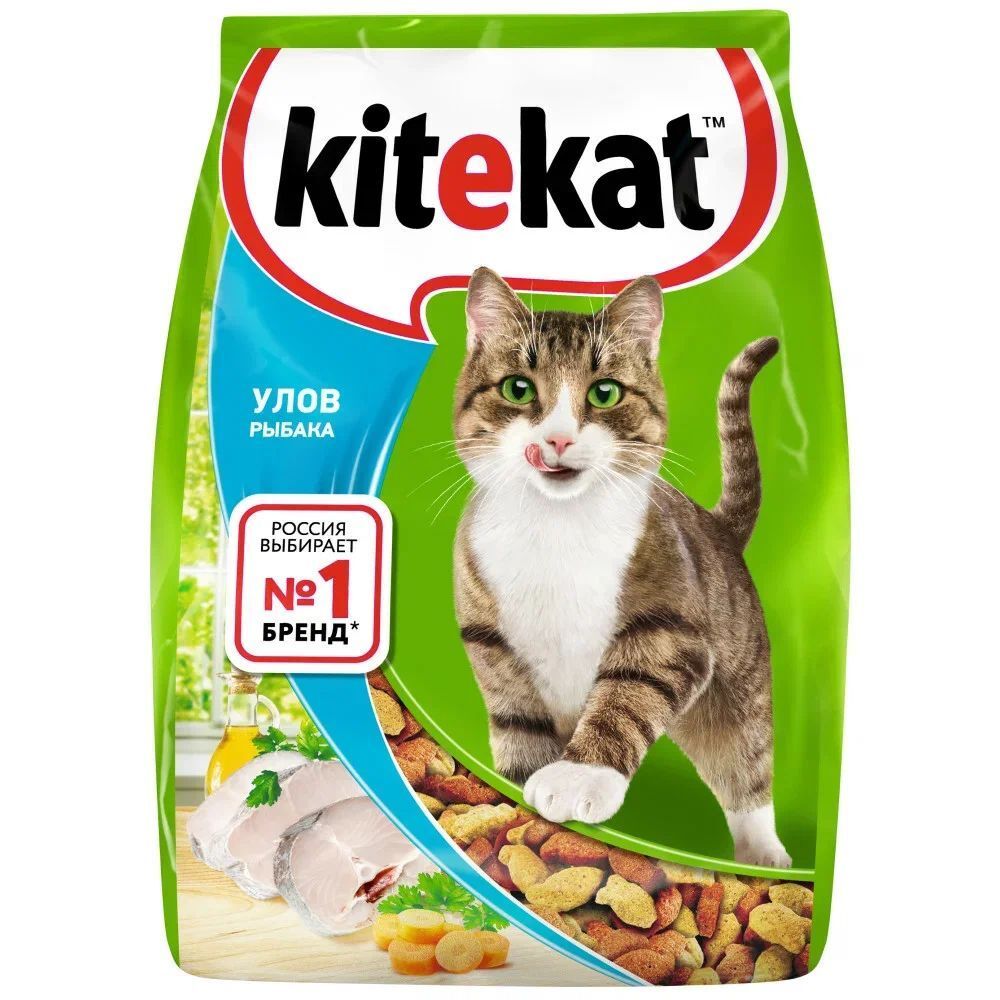 Сухой корм Kitekat для кошек Рыбный улов 1,9 кг Сухой корм Kitekat для кошек Рыбный улов 1,9 кг