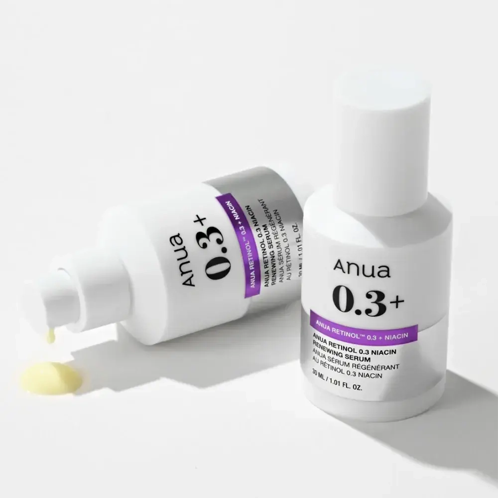 Обновляющая сыворотка с ретинолом и ниацинамидом Anua Nano Retinol 0,3% + Niacin Renewing Serum