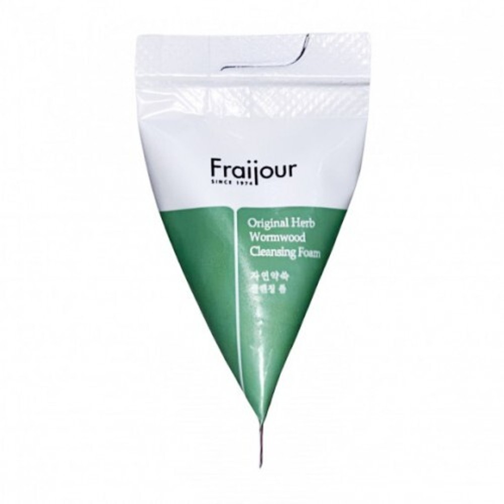 [Fraijour] Пенка для умывания РАСТИТЕЛЬНЫЕ ЭКСТРАКТЫ Original Herb Wormwood Cleansing Foam, 5мл*1шт