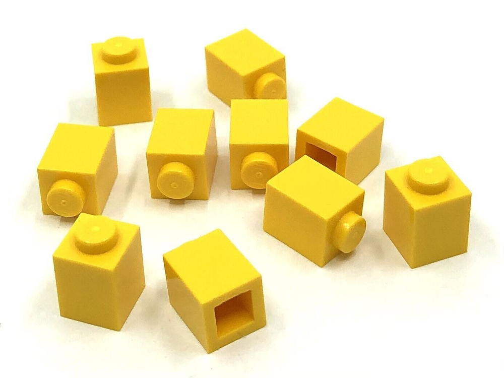 Lego 50шт Кирпич 1x1 (желтый) 3005 / 300524