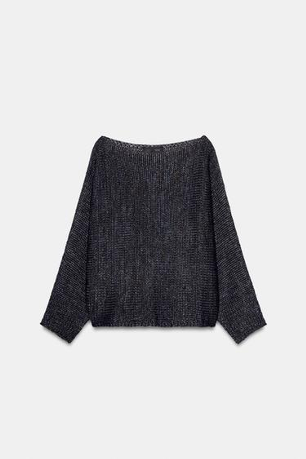 СВИТЕР ИЗ ТРИКОТАЖА С ШИРОКИМИ РУКАВАМИ - ZARA