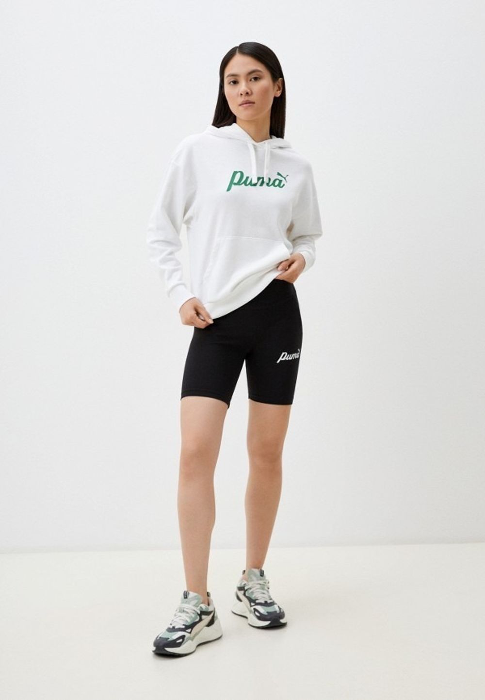 Толстовка женская PUMA ESS+ Script Hoodie TR