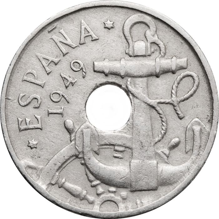 50 сентимо 1949 Испания VF-XF