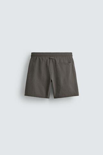 ZARA ДЛИННЫЕ ПЛАВКИ В КЛЕТКУ, СЕРЫЙ