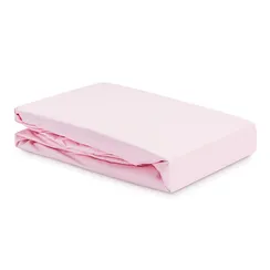 Простыня из перкаля розового цвета из коллекции stripes, 240х270см