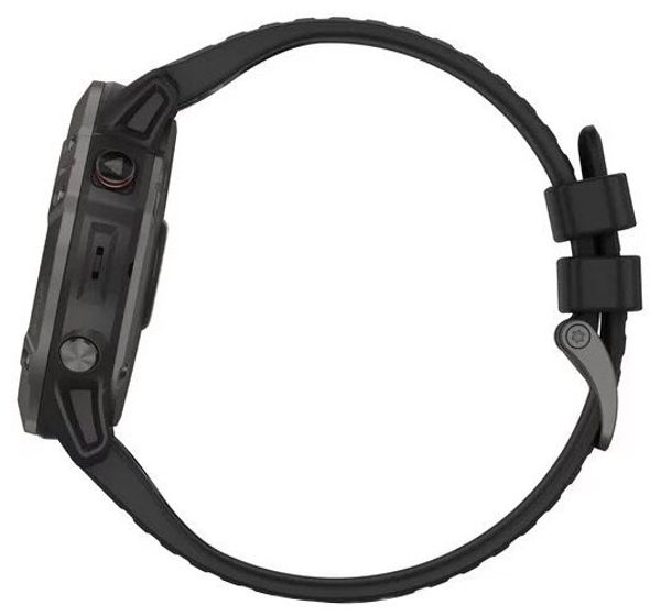 Часы Garmin Fenix 6X Sapphire DLC (с черным ремешком)