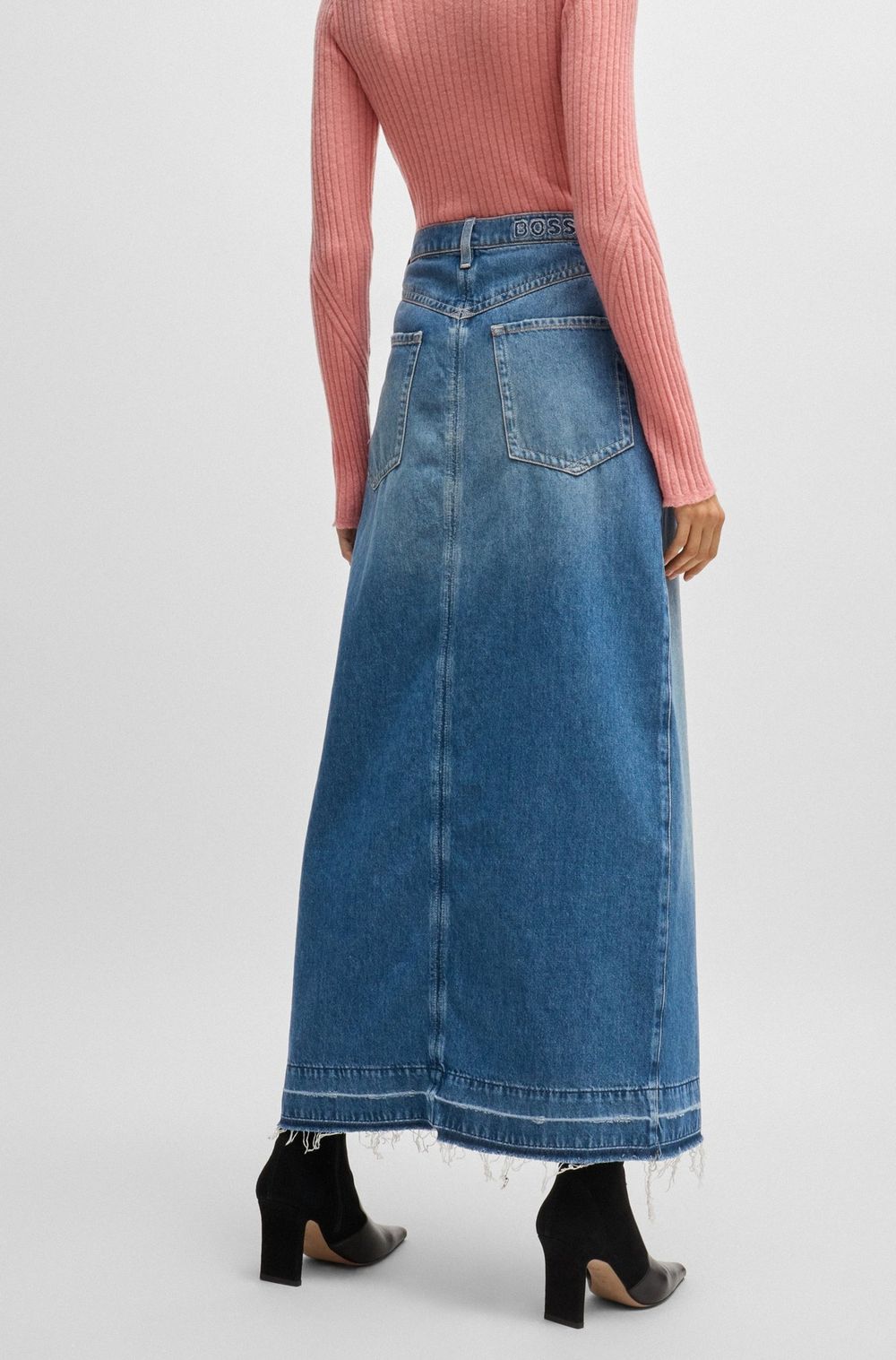 Юбка джинсовая женская BOSS C_LONG DENIM SKIRT 10260891 01