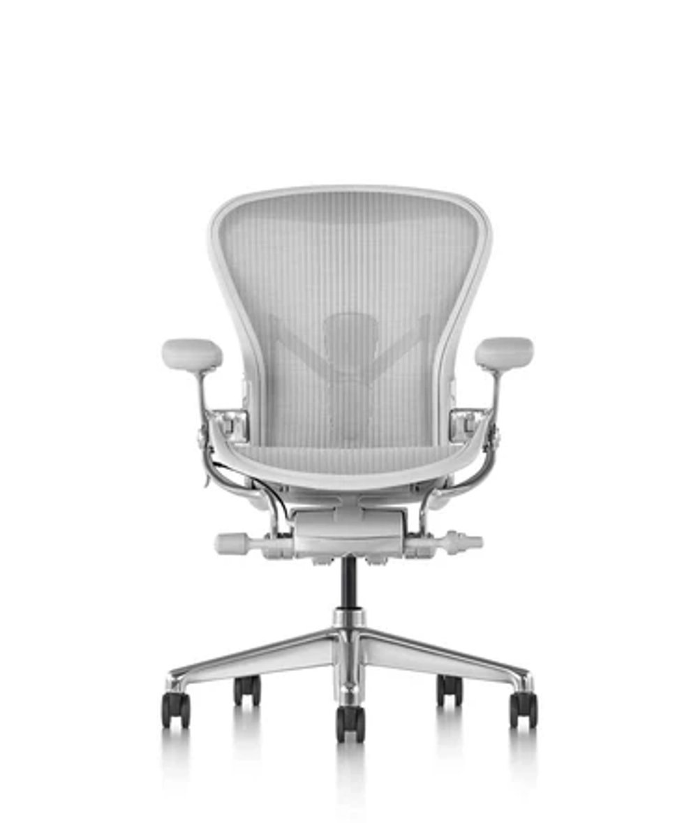 Кресло Herman Miller Aeron Mineral Polished Aluminium, размер B