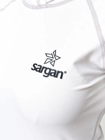 Футболка рашгард лонгслив женский Sargan Скелетон-Сап Худи UPF 50+ белый