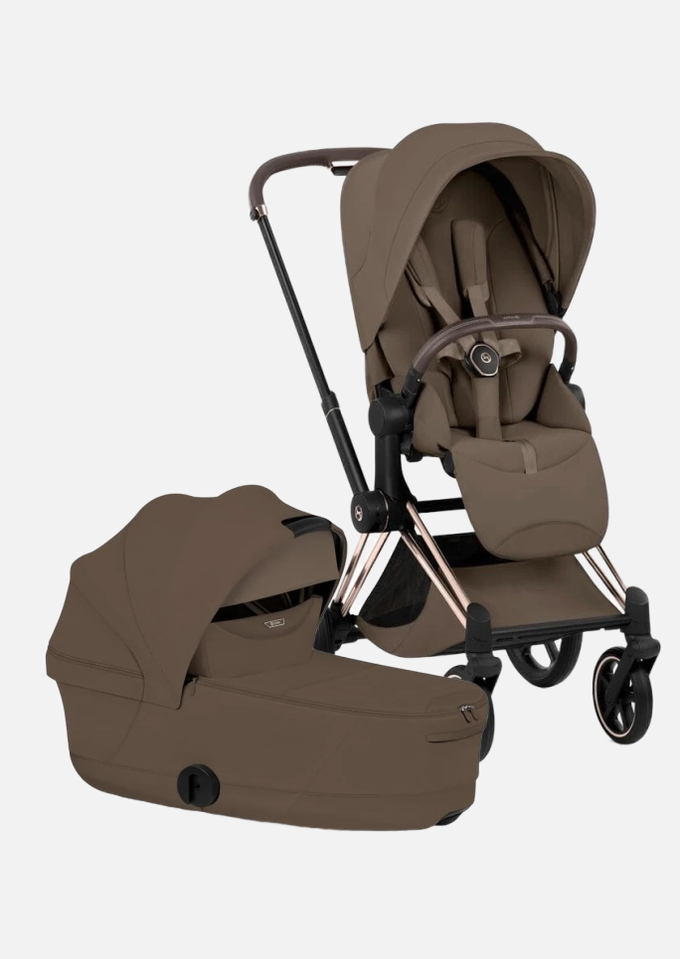 Коляска Cybex Priam V Style Rosegold 2 в 1 Coconut Brown