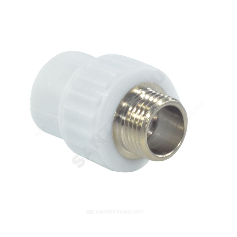 Муфта PP-R комбинированная белая Дн 25х1" НР VALFEX 10130225