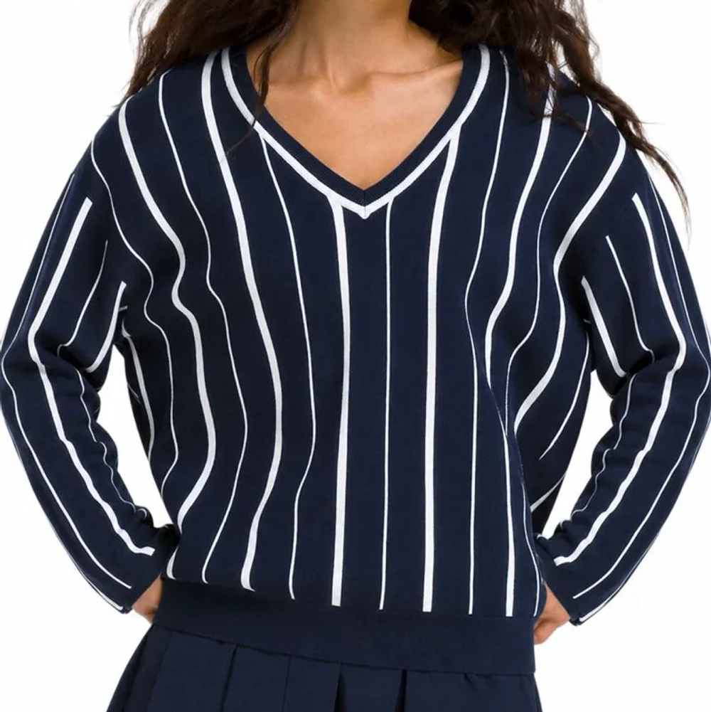 Женская Кофта теннисная Wilson Riviera Sweater - небесный