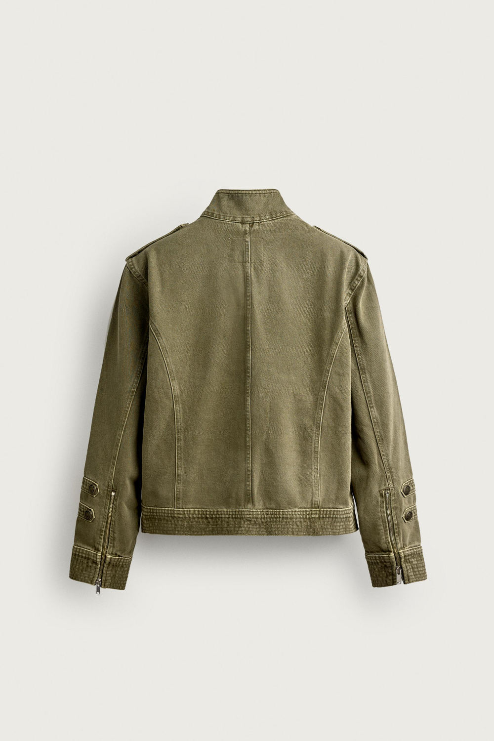 УКОРОЧЕННАЯ ДЖИНСОВАЯ КУРТКА С ПУГОВИЦАМИ — ZARA
