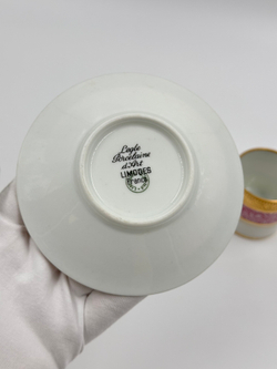Кофейная пара розовая Legle, Limoges