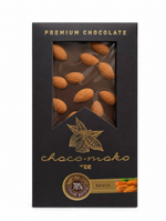Шоколад горький с миндалем «choko-moko», 70 % какао, 100 г