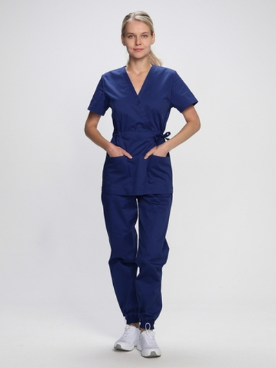 Костюм женский Сити-001 (тк.Смесовая,145) MedLine, т.синий