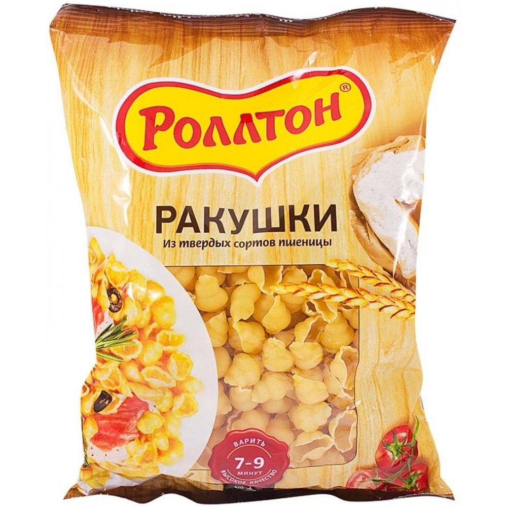 РОЛЛТОН мак.Ракушки 400гр 1/14