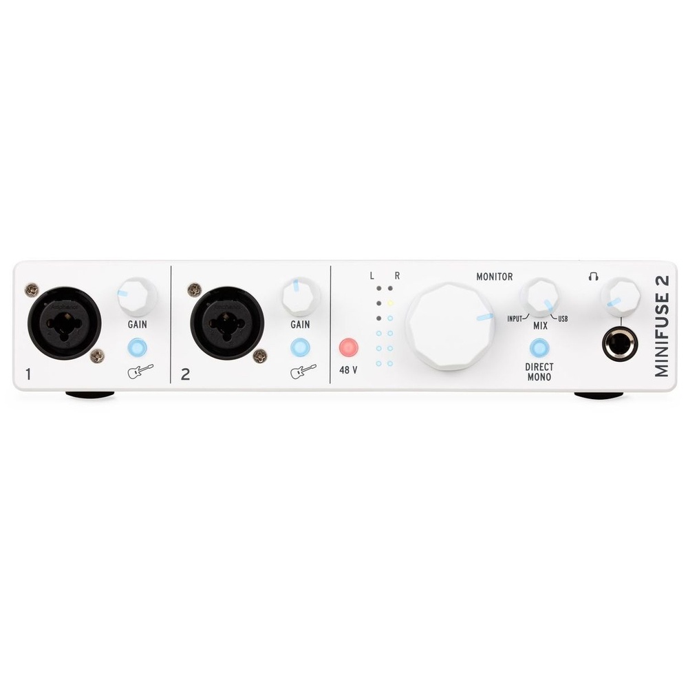 Arturia MiniFuse 2 White USB-аудиоинтерфейс, 24бит/192кГц, 2 входа, белый