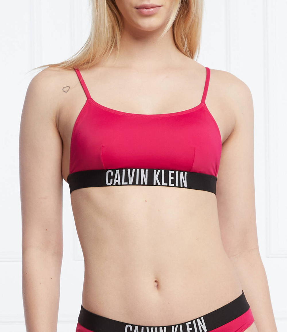 Топ бикини Calvin Klein Swimwear - фуксия(KW0KW01851)