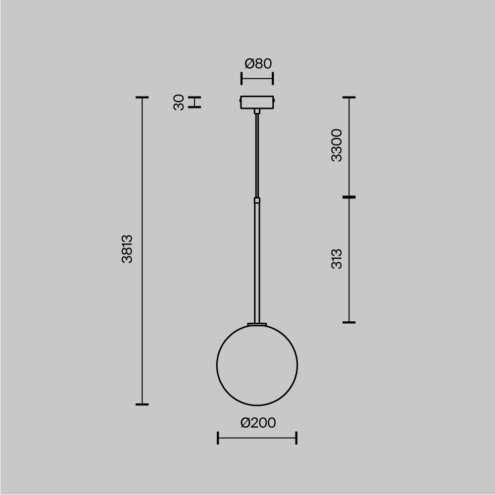 Подвесной светильник Maytoni Mood MOD172PL-01B