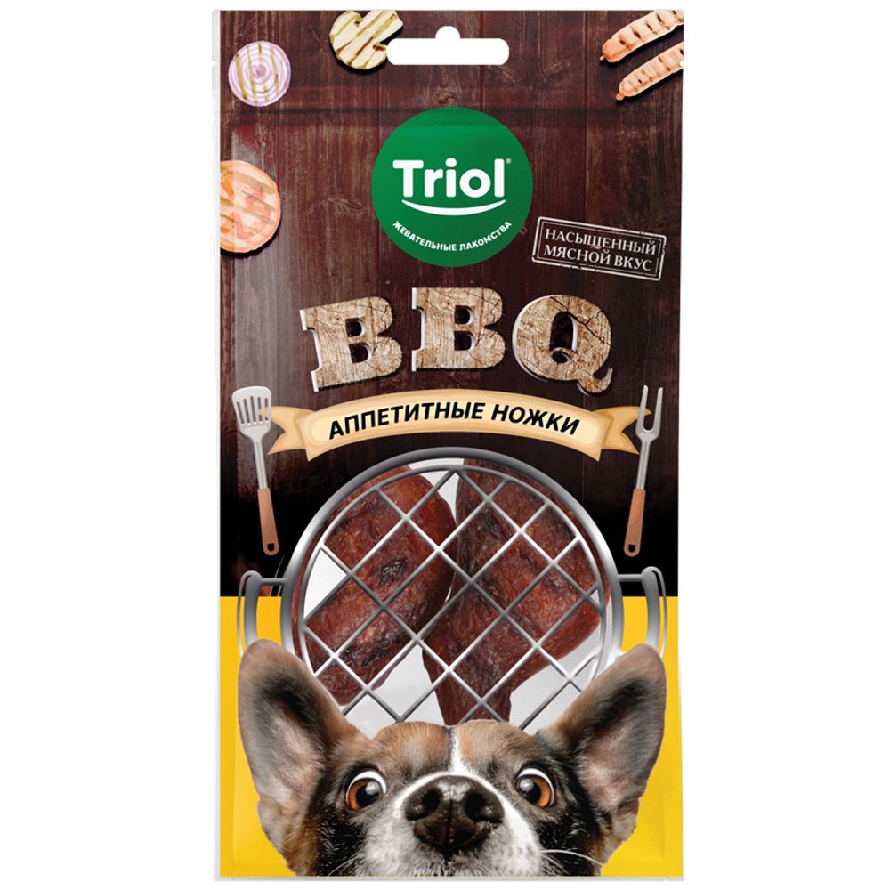Лакомство для собак "Аппетитные ножки", 105г, серия BBQ, Triol