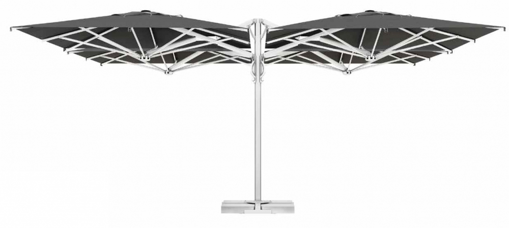 Зонт профессиональный четырехкупольный 6х6 м Scolaro Galaxia Quattro Starwhite, белый