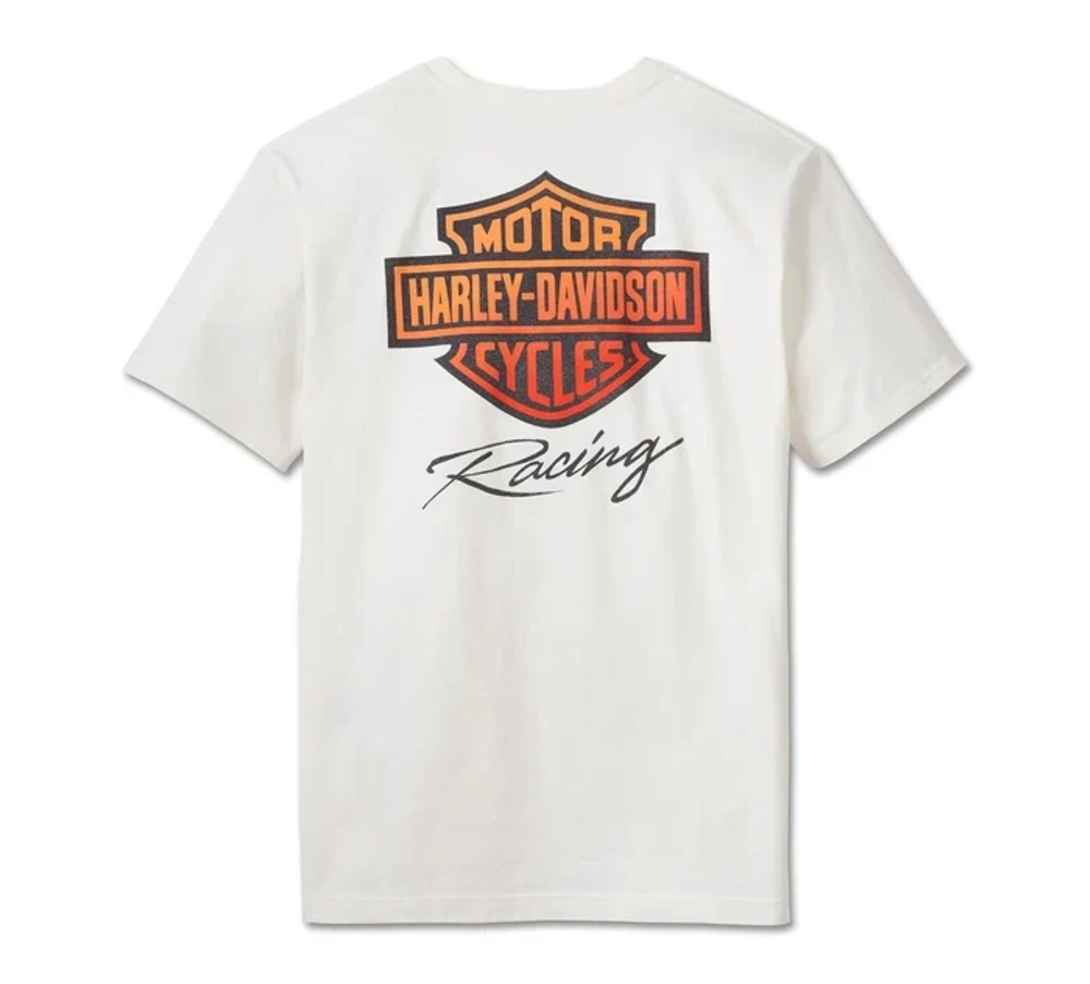 Футболка Men's H-D #1 Racer Tee White Harley-Davidson