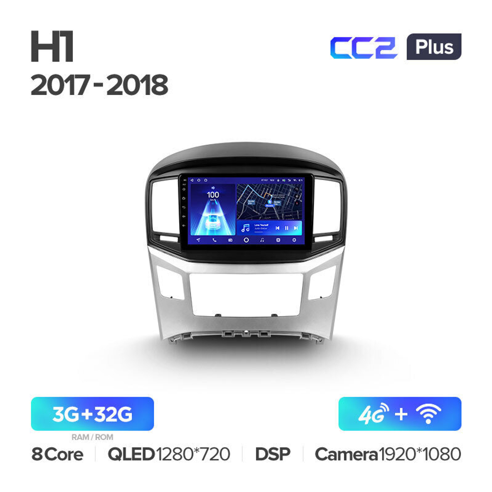 Teyes CC2 Plus 9" для Hyundai H1 2017-2018