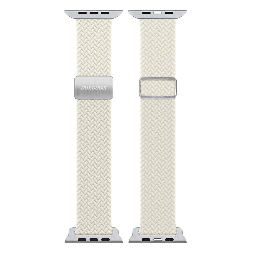 Эластичный ремешок серого цвета (Starlight) для смарт часов Apple Watch размером 38, 40, 41 и 42MM, серия Mixture Ultra Series от Dux Ducis
