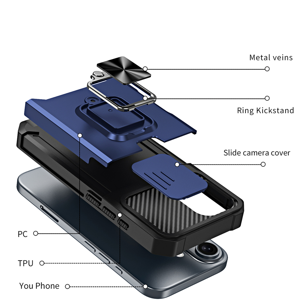 Противоударный чехол Сard Reader Case для iPhone 16 Plus