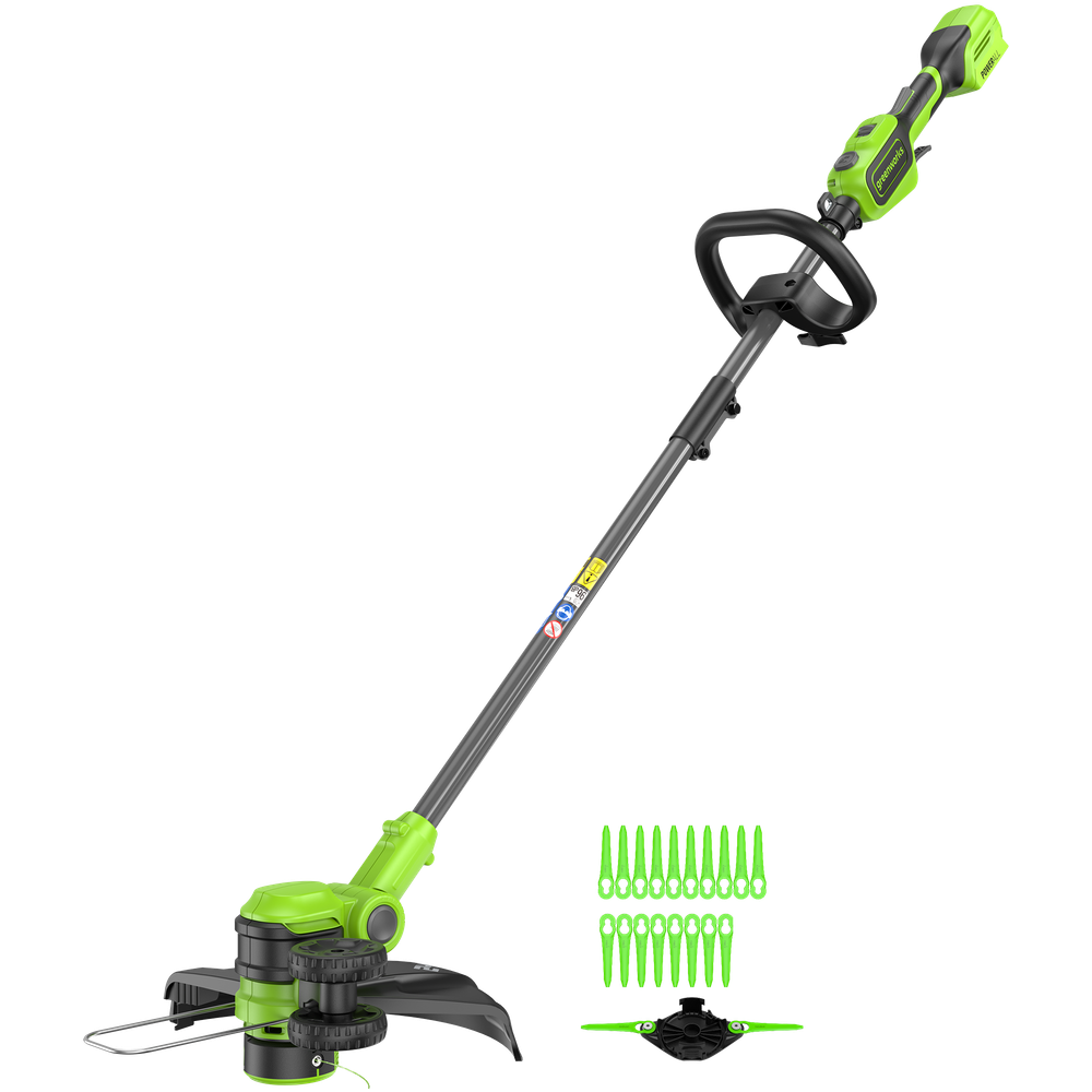 Триммер аккумуляторный Greenworks GD24LT331, 24V, 33 см, с 1хАКБ 4Ач и ЗУ (2113407UB)