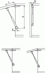 Газлифт с амортизатором (доводчиком) 80N — купить в Якутске | Все для мебели