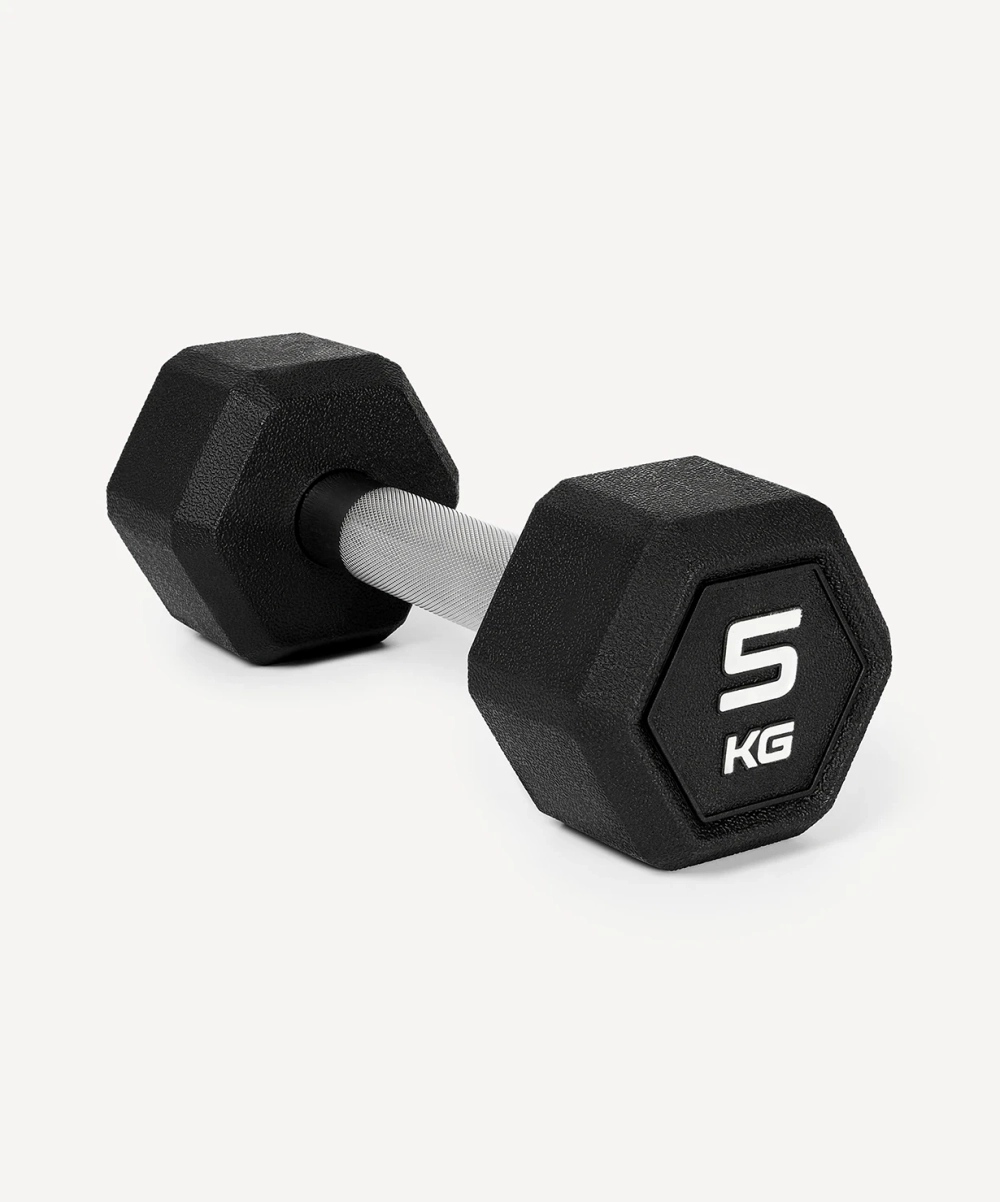 Гантель гексагональная обрезиненная PRO Starfit