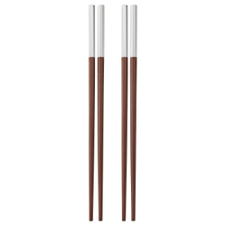 IKEA SÖTBJÖRNBÄR  (ИКЕА СЁТБЙЁРНБЭР)  -  Палочки для еды, 2 пары - коричневые 24 см