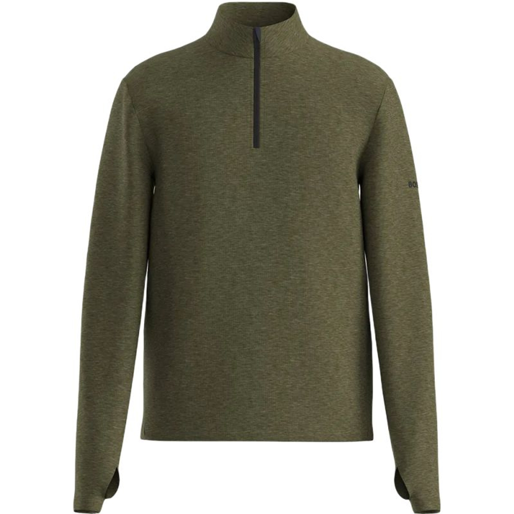 Meska bluza tenisowa BOSS Active Stretch Sweatshirt - open green