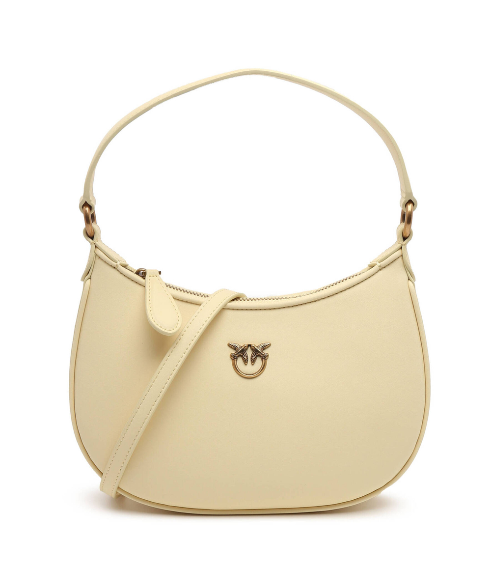 Кожаная сумка хобо half moon mini vitello seta Pinko - желтый(101523 A0F1)