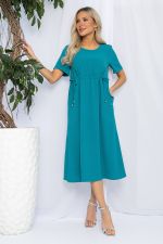 Платье Цветы Лета (морская волна) П13056-18М LT Collection