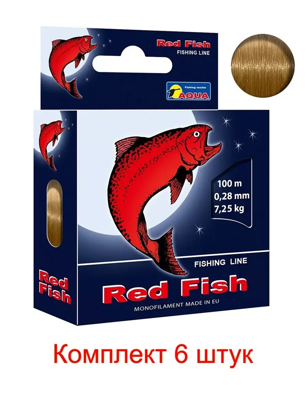 Полиэстровая леска рыболовная Red Fish 100m 0,35 мм 1 шт