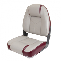 Кресло Premium High Back Boat Seat (Серый/Бургунди)