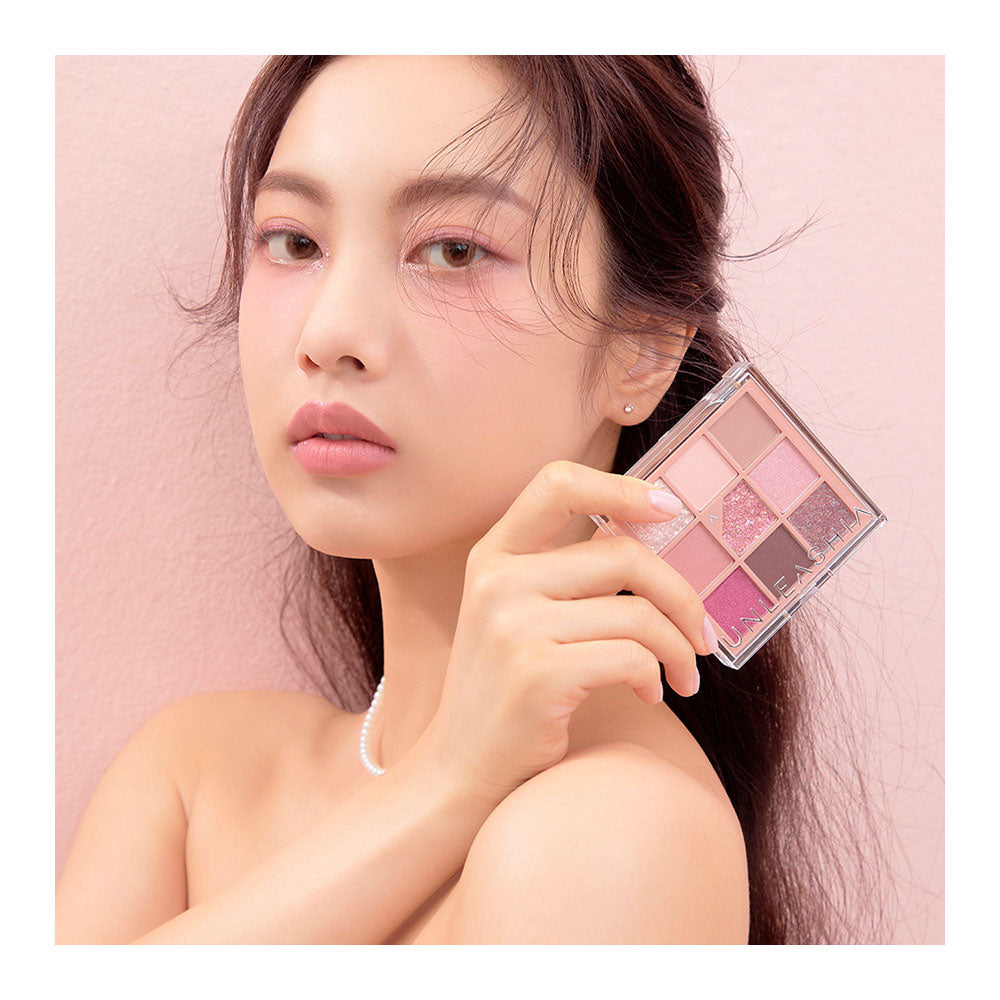 Палетка теней для век с глиттерами Unleashia Glitterpedia Eye Palette - № 5 All of Dusty Rose, 6,6г