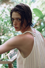 ДЛИННОЕ ПЛАТЬЕ В ПОЛОСКУ С БЛЕСТЯЩЕЙ НИТЬЮ — ZARA
