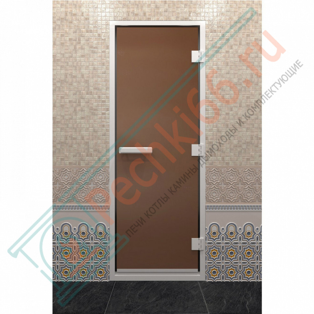Стеклянная дверь DoorWood Хамам Бронза матовая 200х90 (по коробке) в Кирове