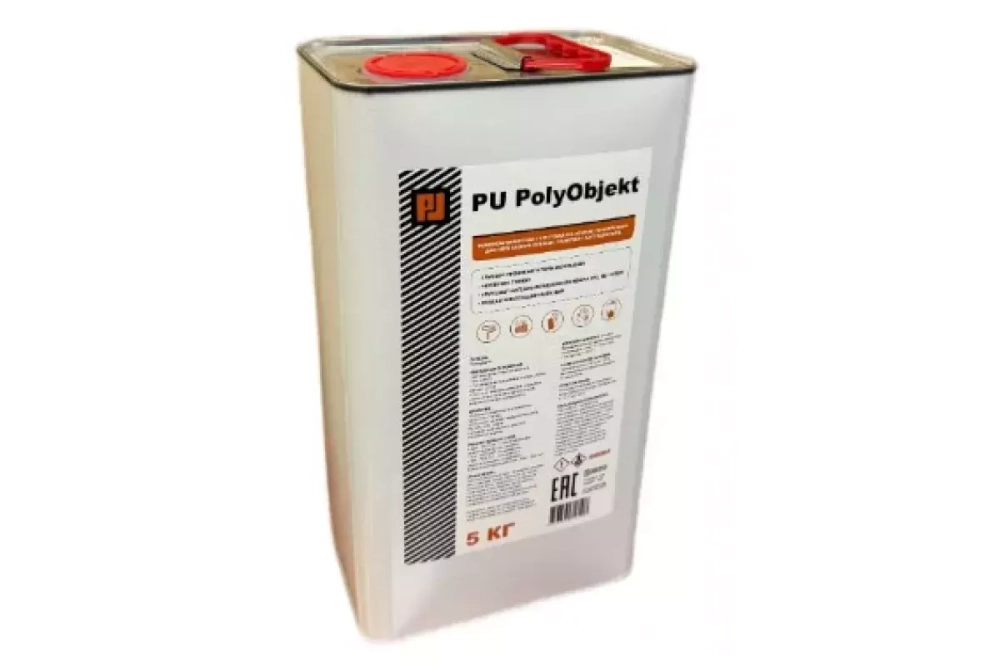 Грунт на основе полиуретана однокомпонентный с растворителями PU Objekt 5 кг.