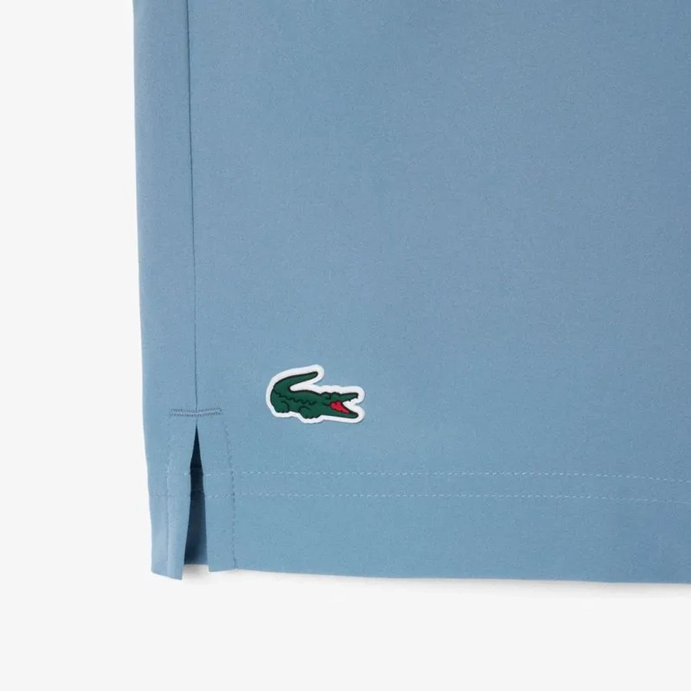 Мужские теннисные шорты Lacoste Ultra Dry Reflective - grayish blue