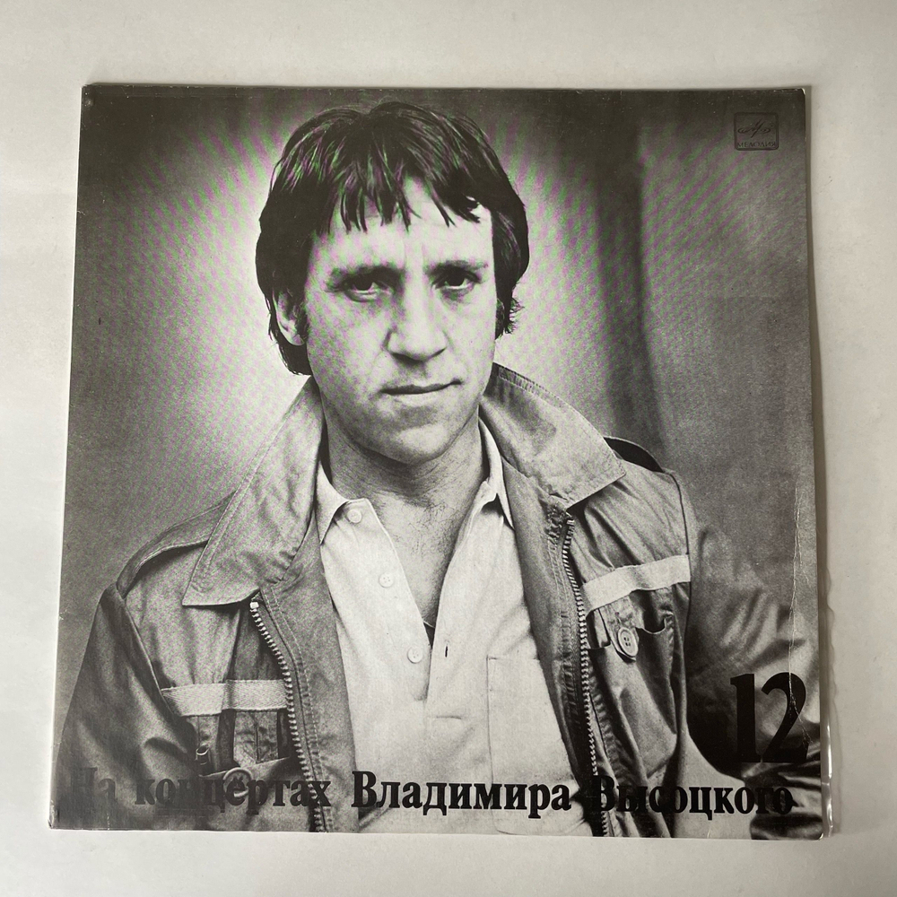 Винтажная виниловая пластинка LP Владимир Высоцкий Затяжной Прыжок, На Концертах Владимира Высоцкого 12 (СССР 1990)
