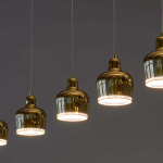 Pendant design lamp A330S Golden Bell by Artek (Gold)