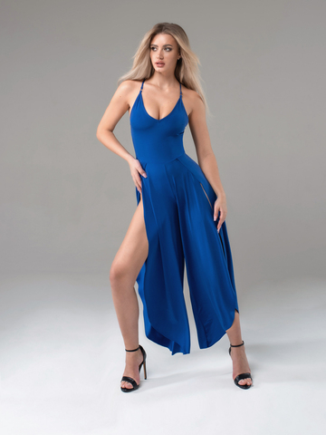 Lotus Unitard, Blue