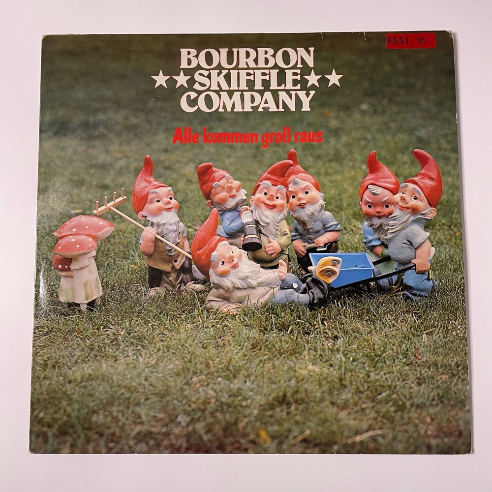 Винтажная виниловая пластинка LP Bourbon Skiffle Company, Alle Kommen Gros Raus (Германия 1979)