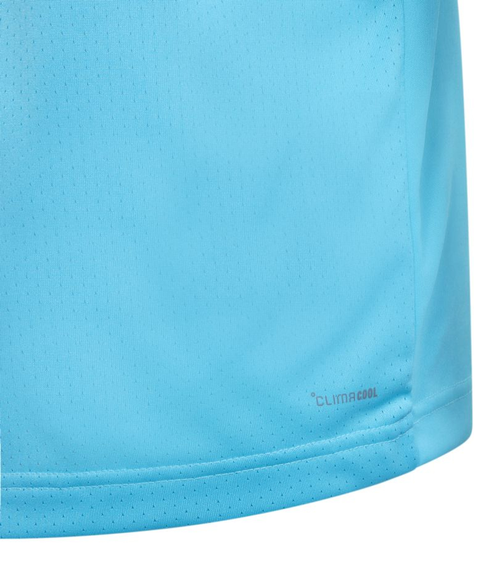 Футболка для мальчика теннисная Adidas Boys Club Tennis - signal cyan